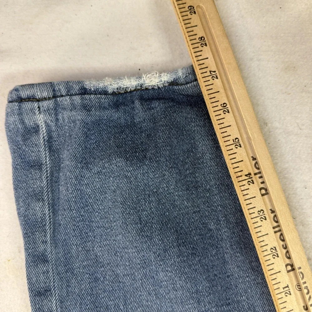 Diesel Jeans Men 36 Blue Straight Distressed Rip Denim Streetwear Made In Italy